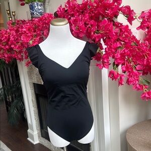 Time and Tru Black Women's One Piece Swimsuit  - Size Medium